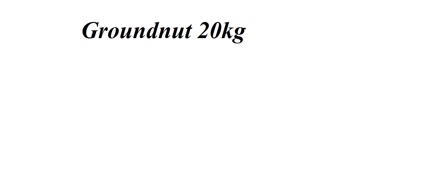 Groundnut 20kg